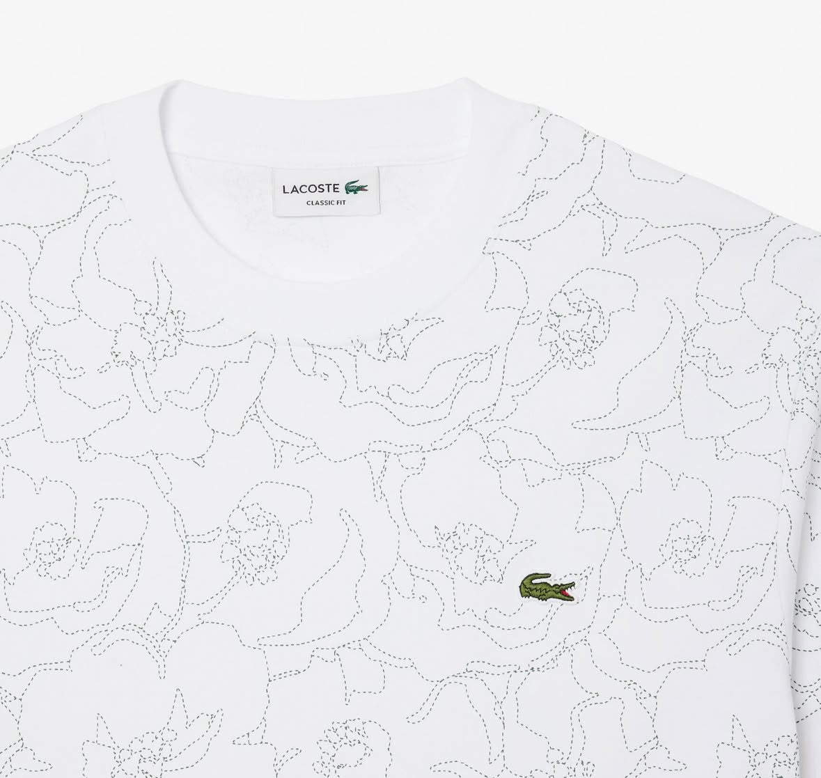Classic fit flower print T-shirt