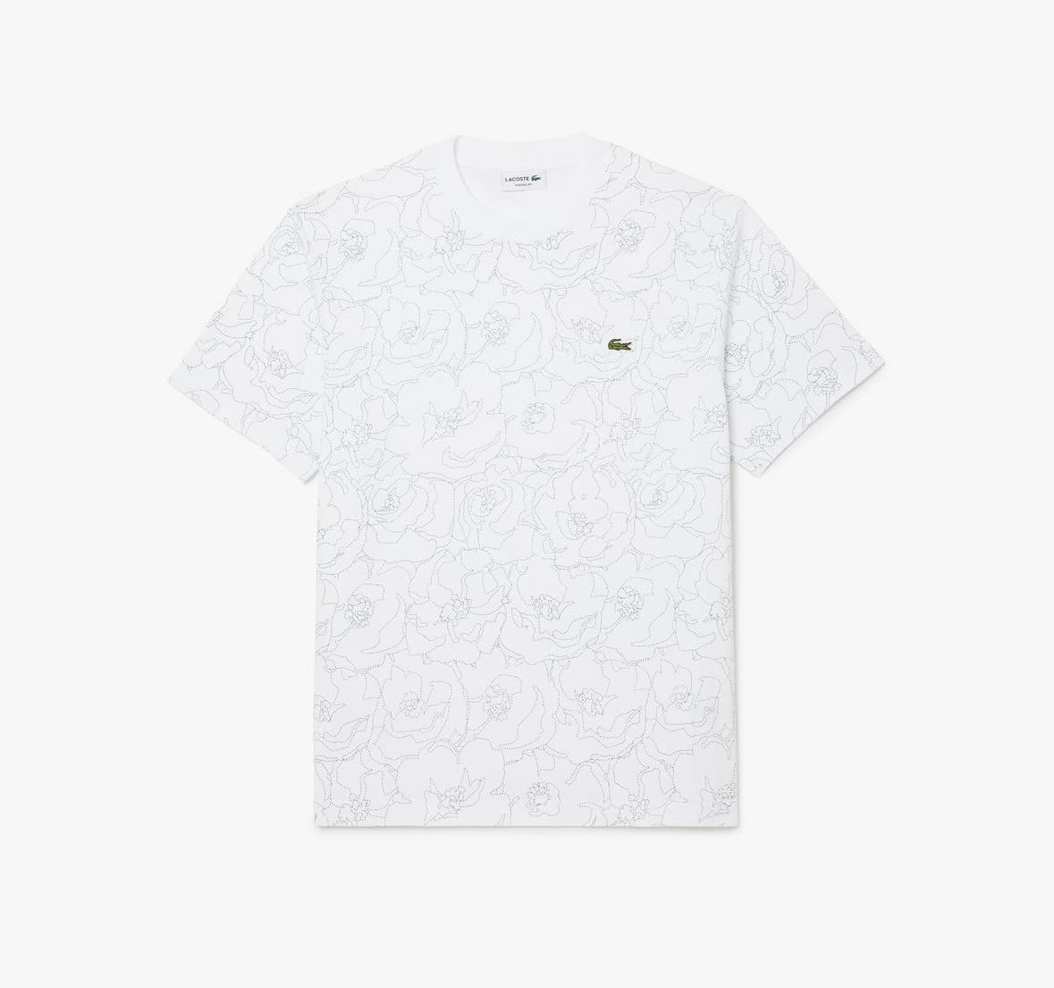Classic fit flower print T-shirt