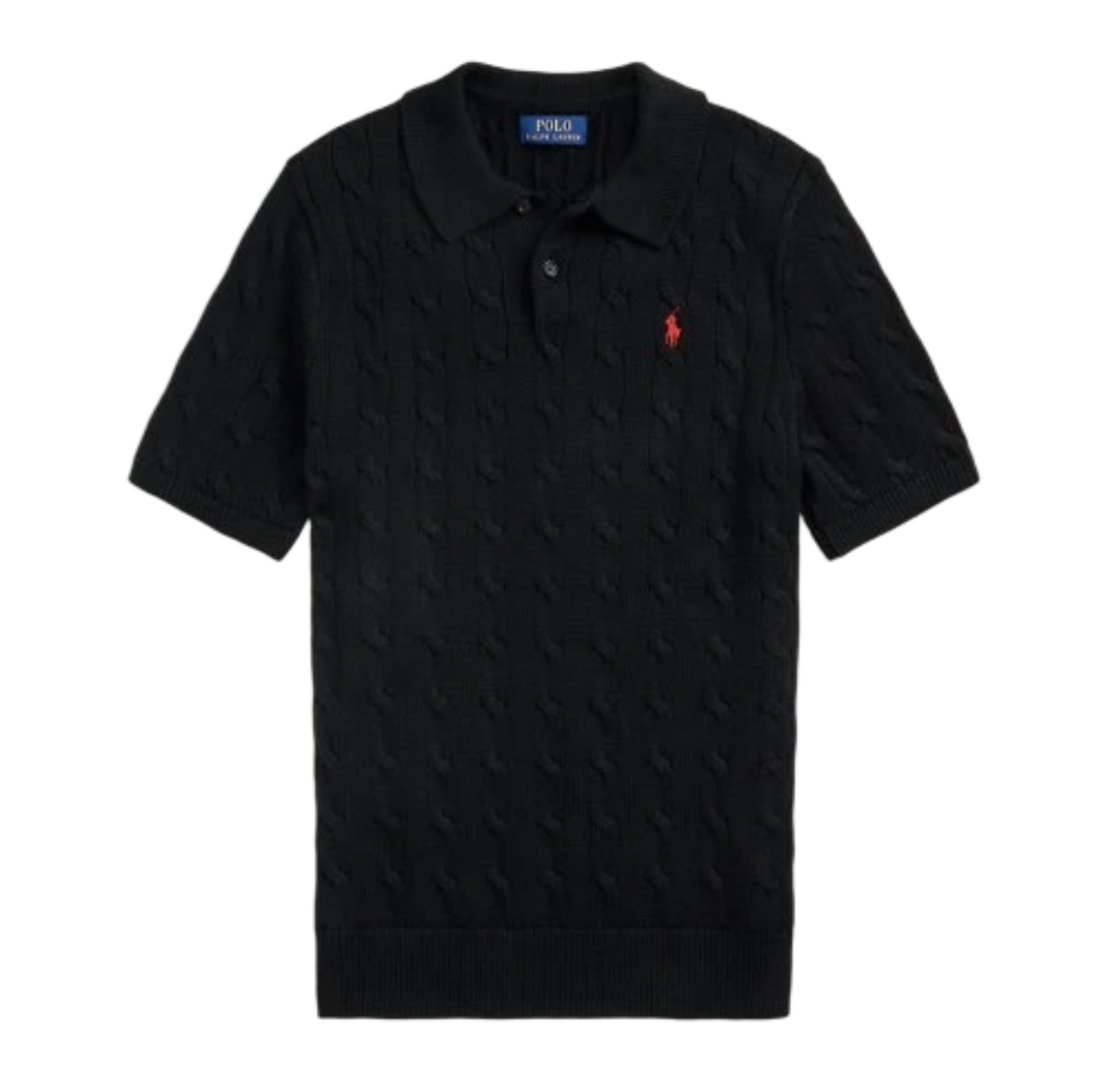 Ralph lauren cable knit polo shirt