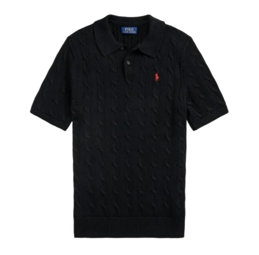Ralph lauren cable knit polo shirt