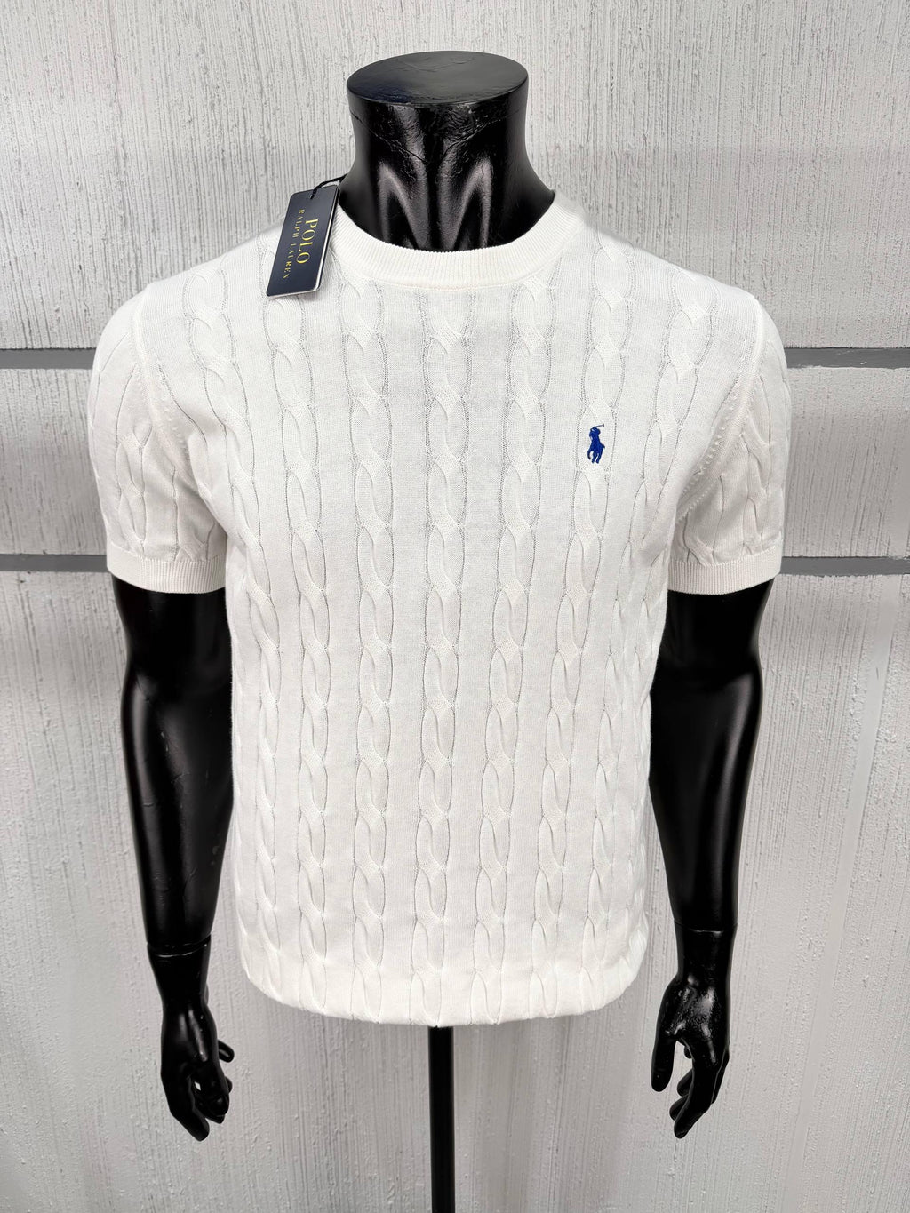 Cable Knit Sweater White