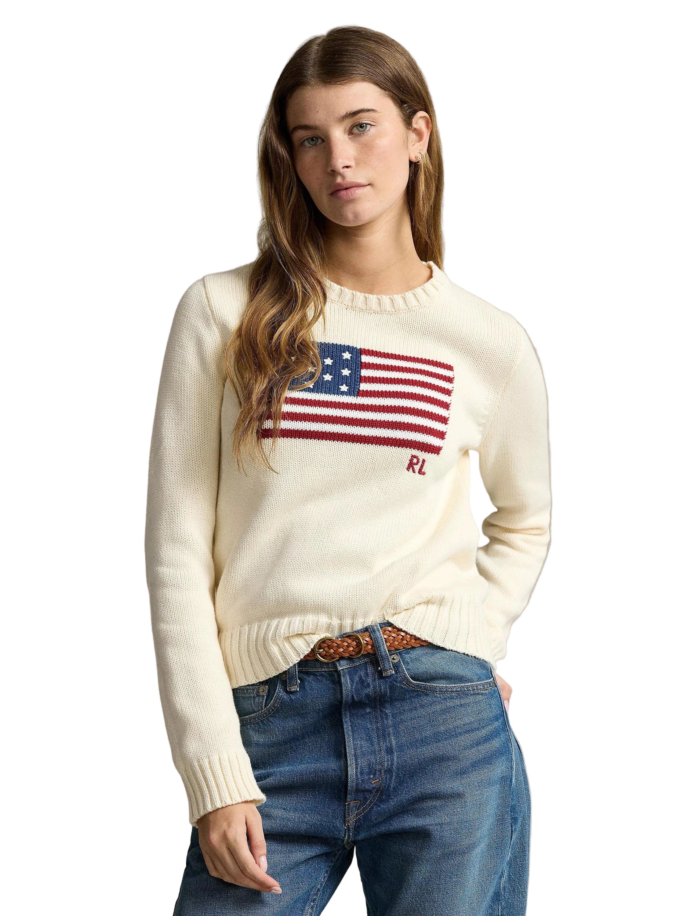 Ralph Lauren USA Flag White