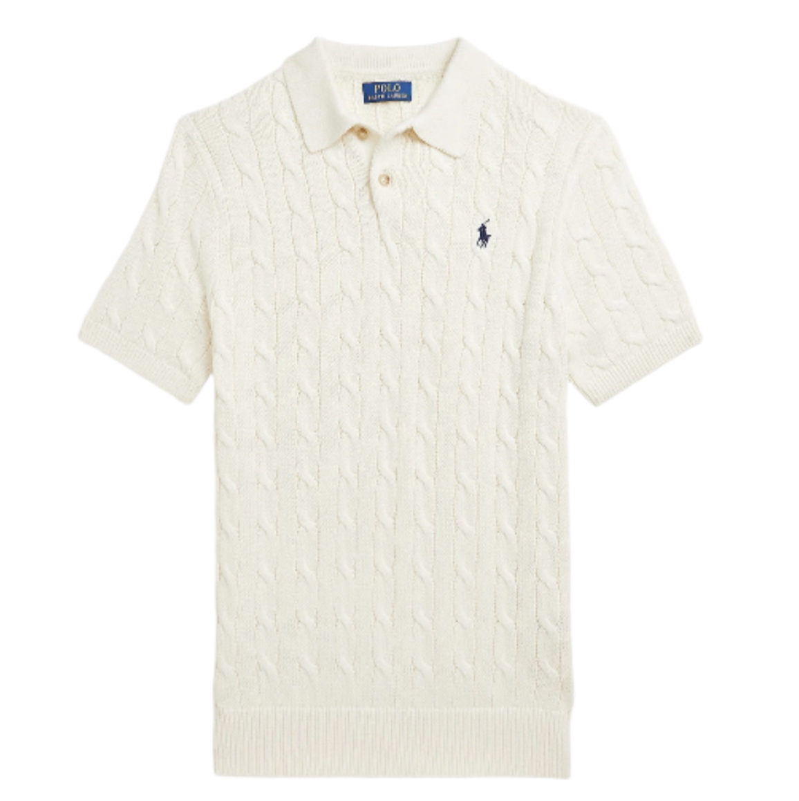 Ralph lauren cable knit polo shirt
