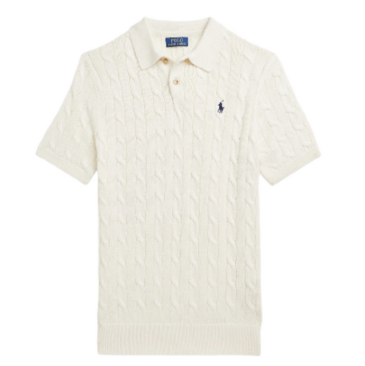 Ralph lauren cable knit polo shirt