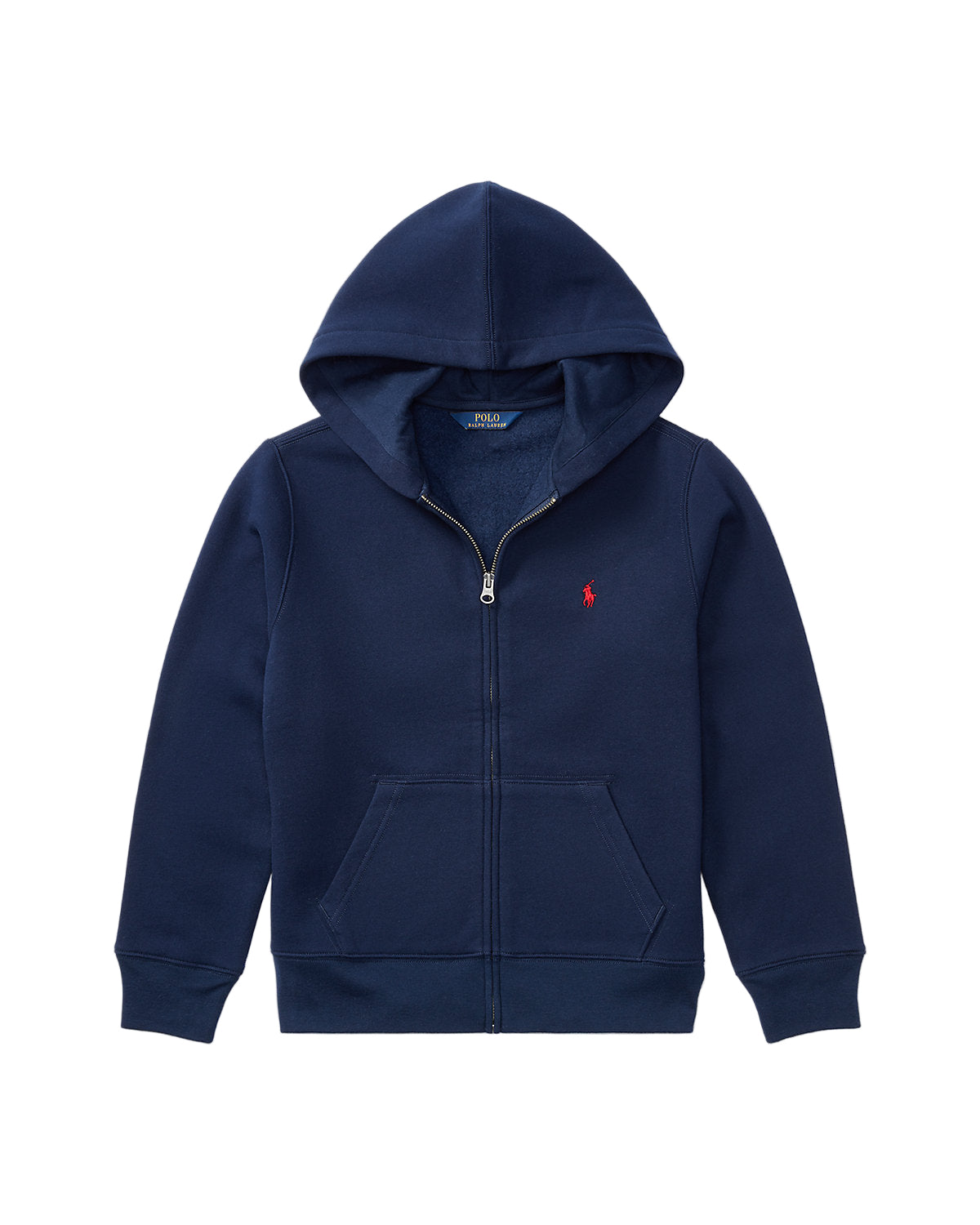 Fleece Full-Zip Hoodie Navy blue