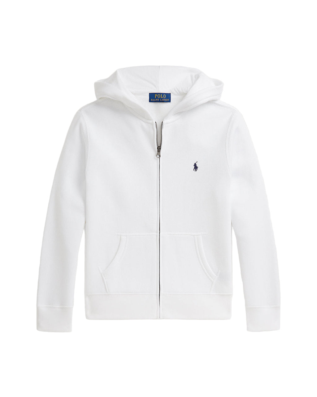 Fleece Full-Zip Hoodie White