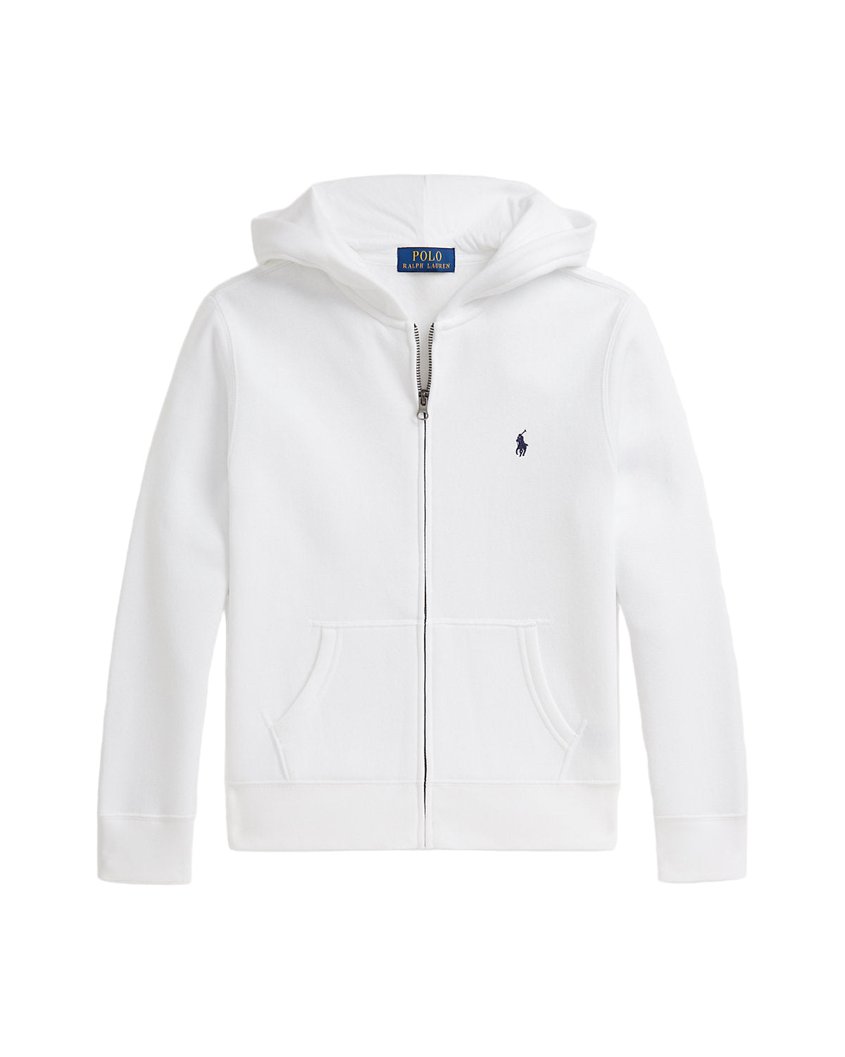Fleece Full-Zip Hoodie White