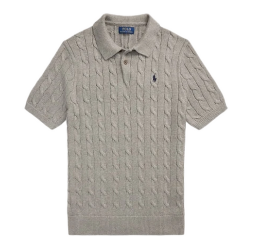 Ralph lauren cable knit polo shirt