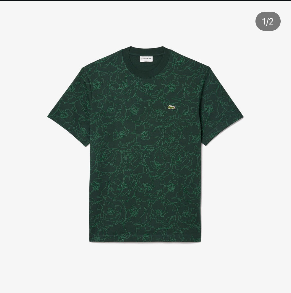 Classic fit flower print T-shirt