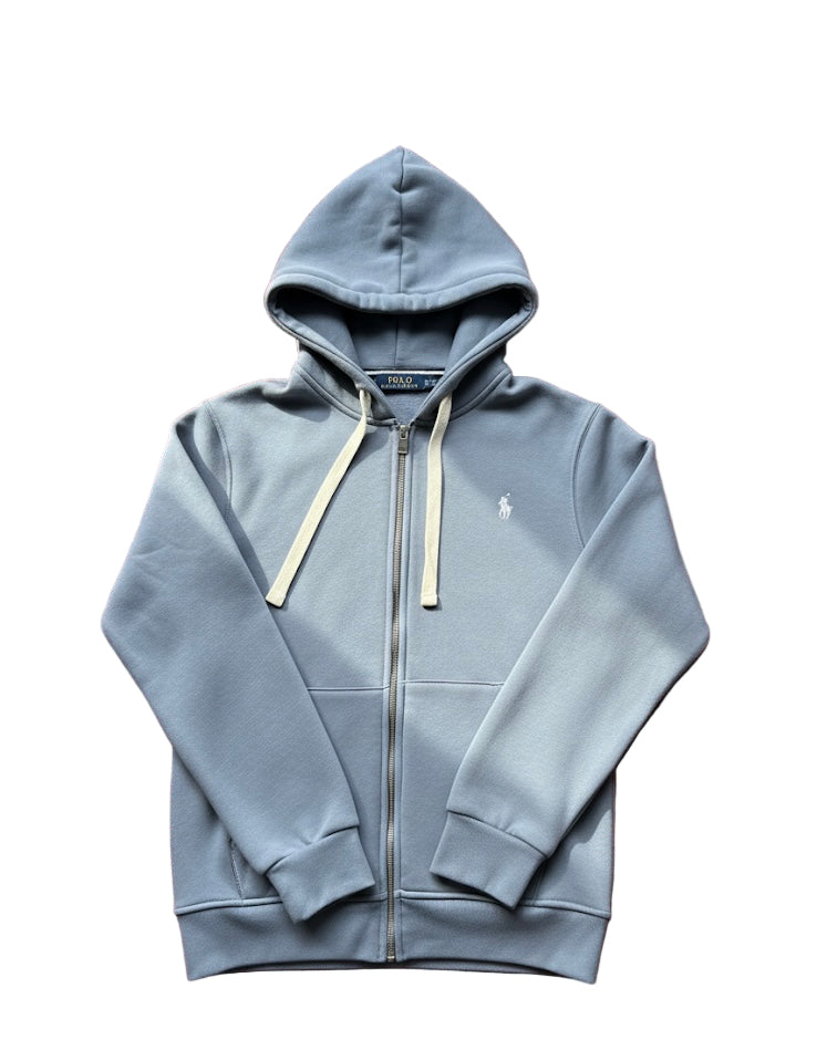 Fleece Full-Zip Hoodie Baby blue