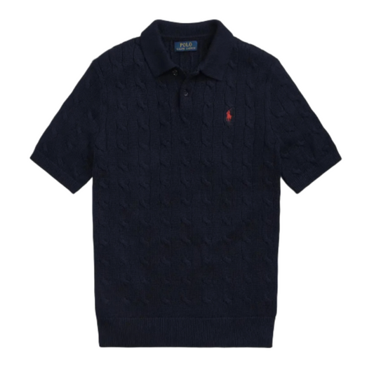 Ralph lauren cable knit polo shirt