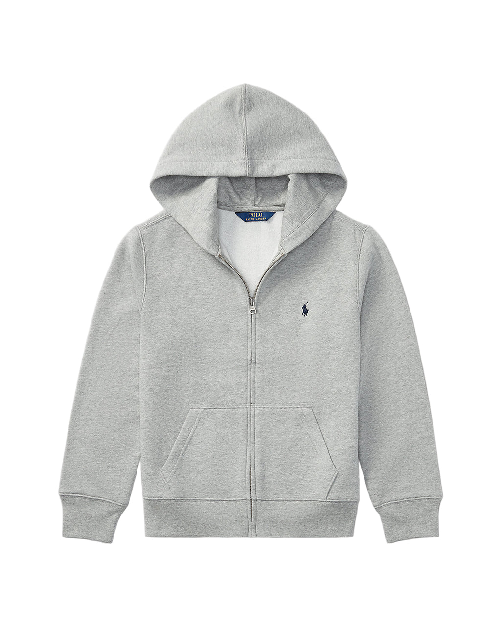 Fleece Full-Zip Hoodie Grey