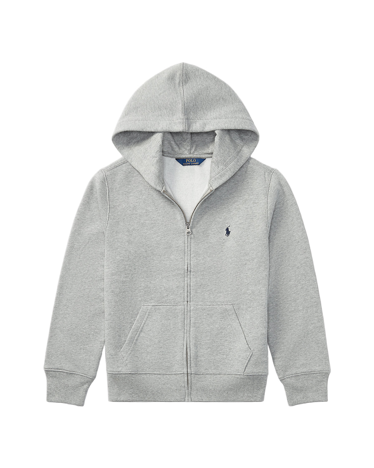 Fleece Full-Zip Hoodie Grey