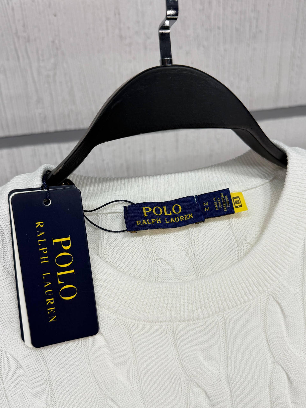 Cable Knit Sweater White