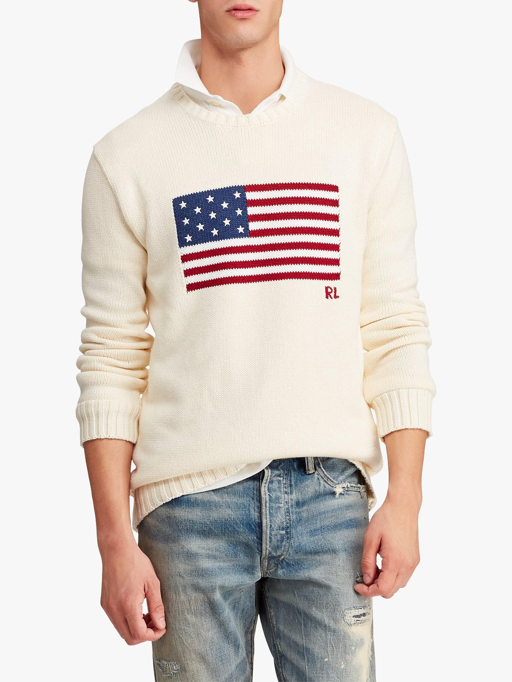 Ralph Lauren USA Flag White