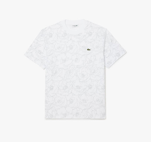 Classic fit flower print T-shirt