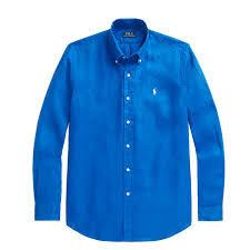 Polo ralph lauren linen shirt ( navy blue )