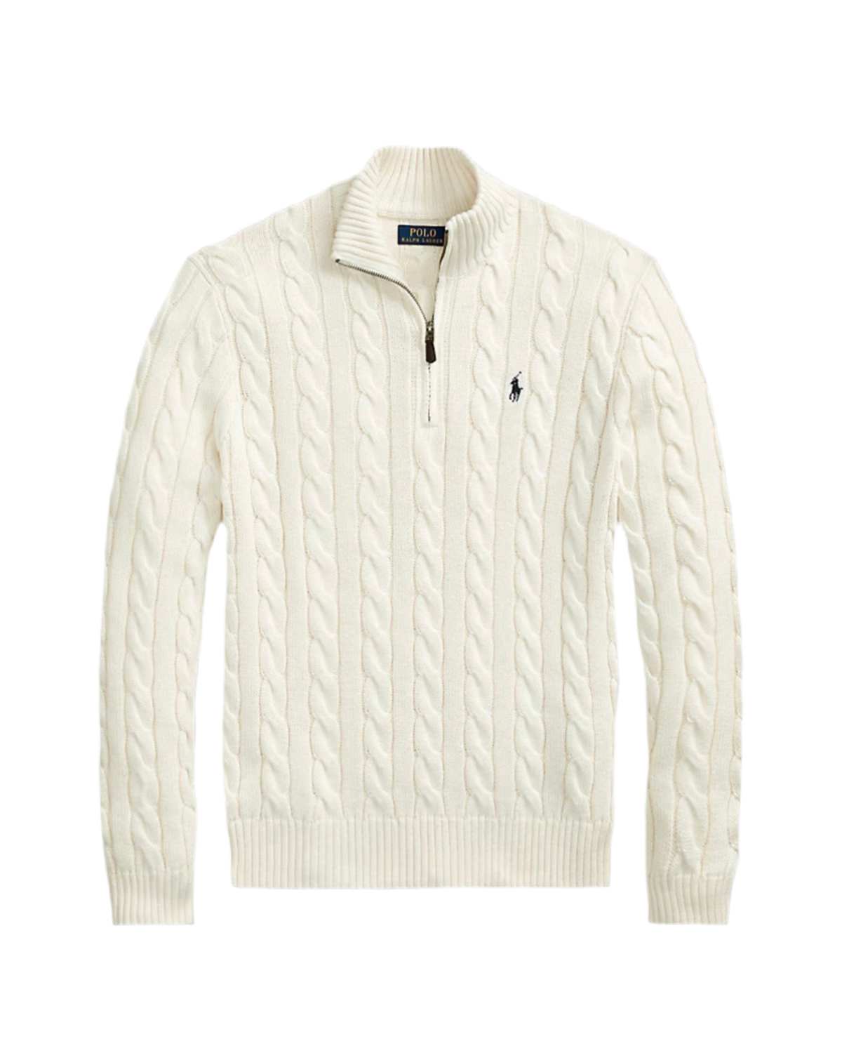 Cable Knit QuarterZip Sweater
