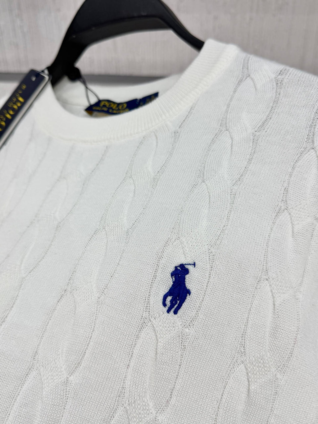 Cable Knit Sweater White