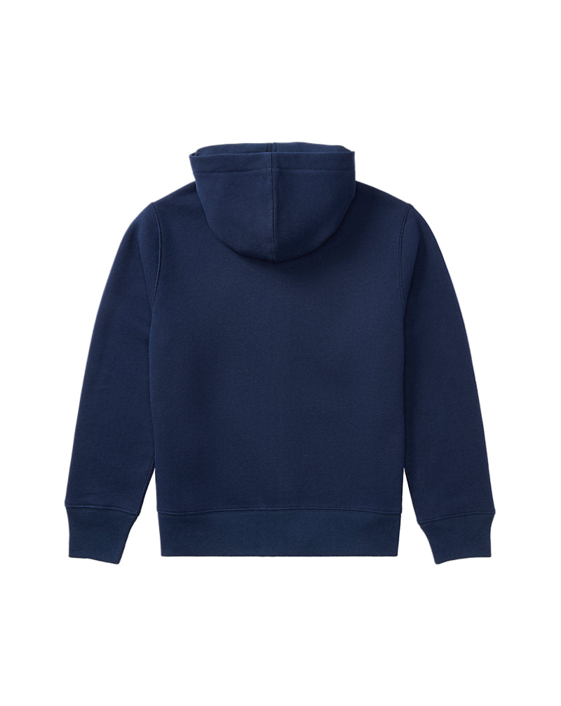 Fleece Full-Zip Hoodie Navy blue