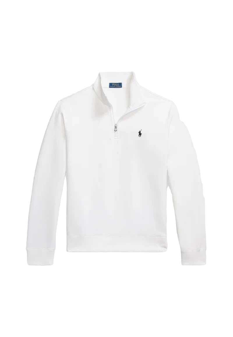 Quarter-Zip Pullover White