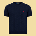 Cable Knit Sweater Navy