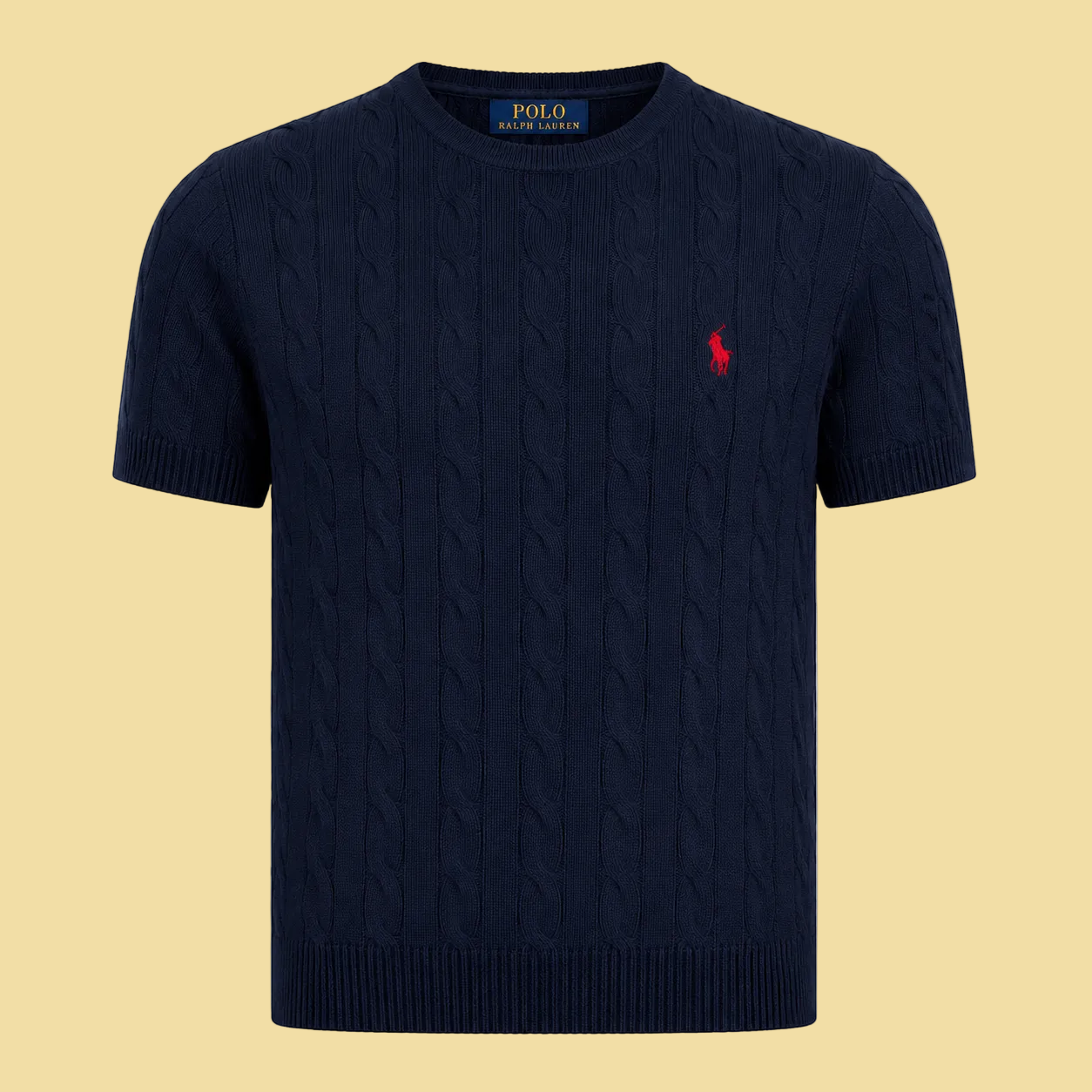 Cable Knit Sweater Navy